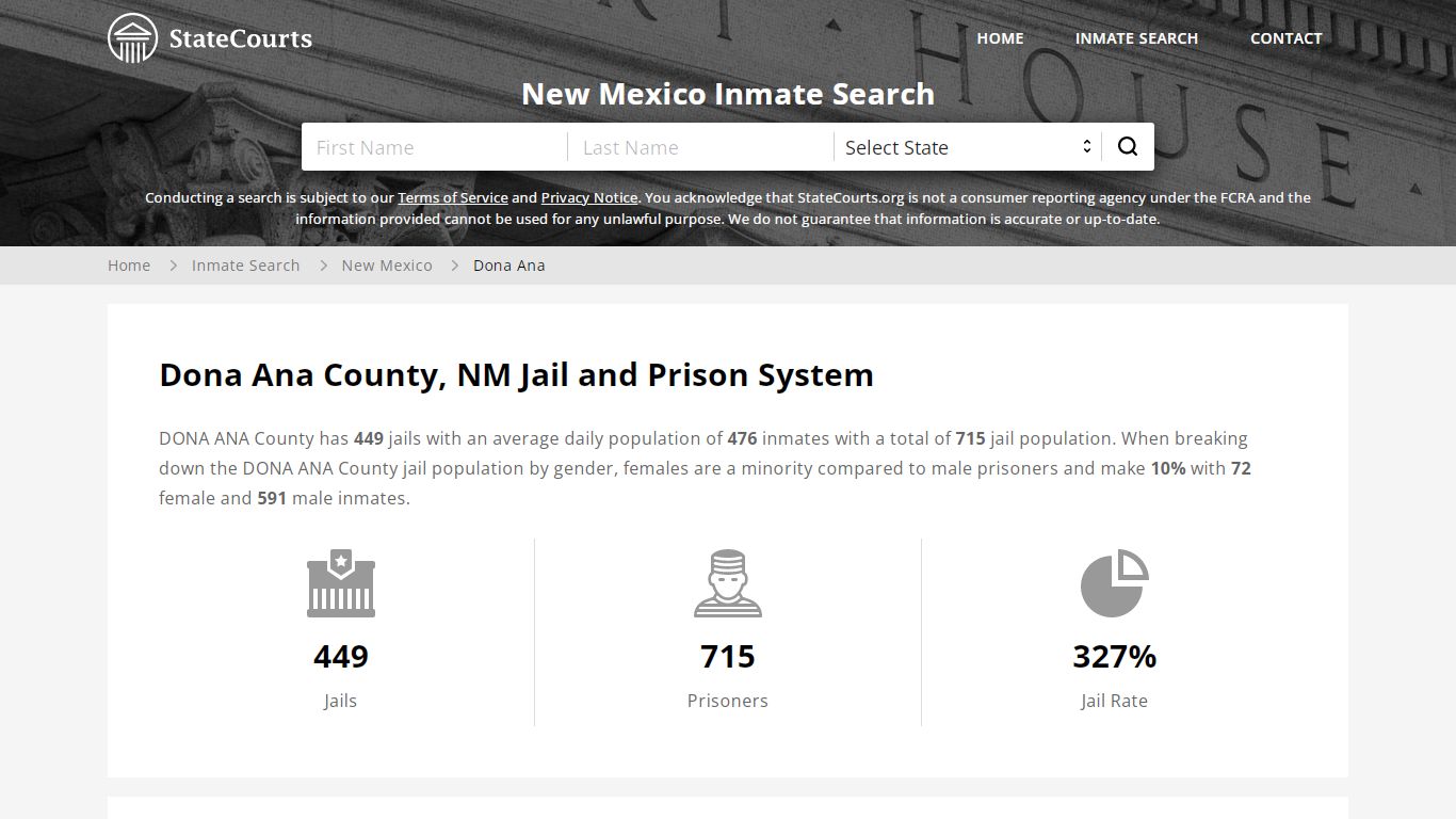 Dona Ana County, NM Inmate Search - StateCourts